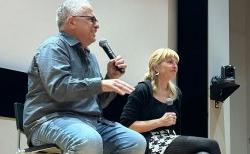 Sabine Hoffmann, ACE, and Tony Spiridakis at the ReelAbilities NJ Film Festival screening of the movie Ezra with a talkback following the film.